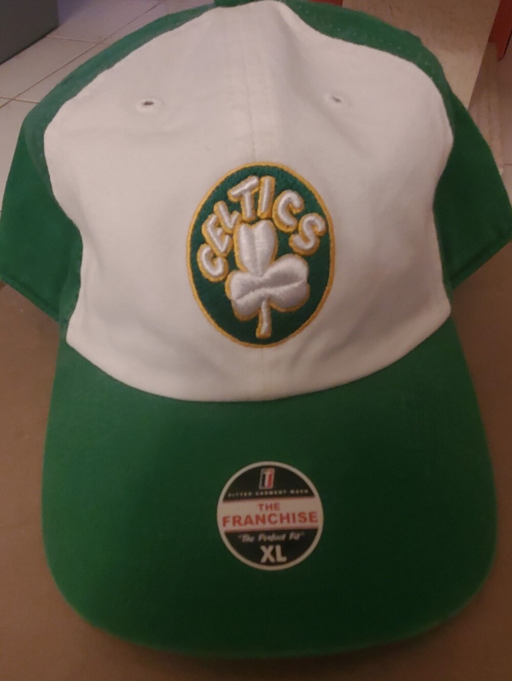 Boston Celtics Green & White Baseball Cap Size XL